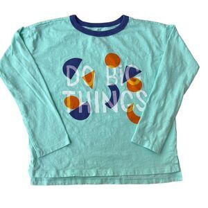 Open Edit boys long sleeve shirt size 6 cotton